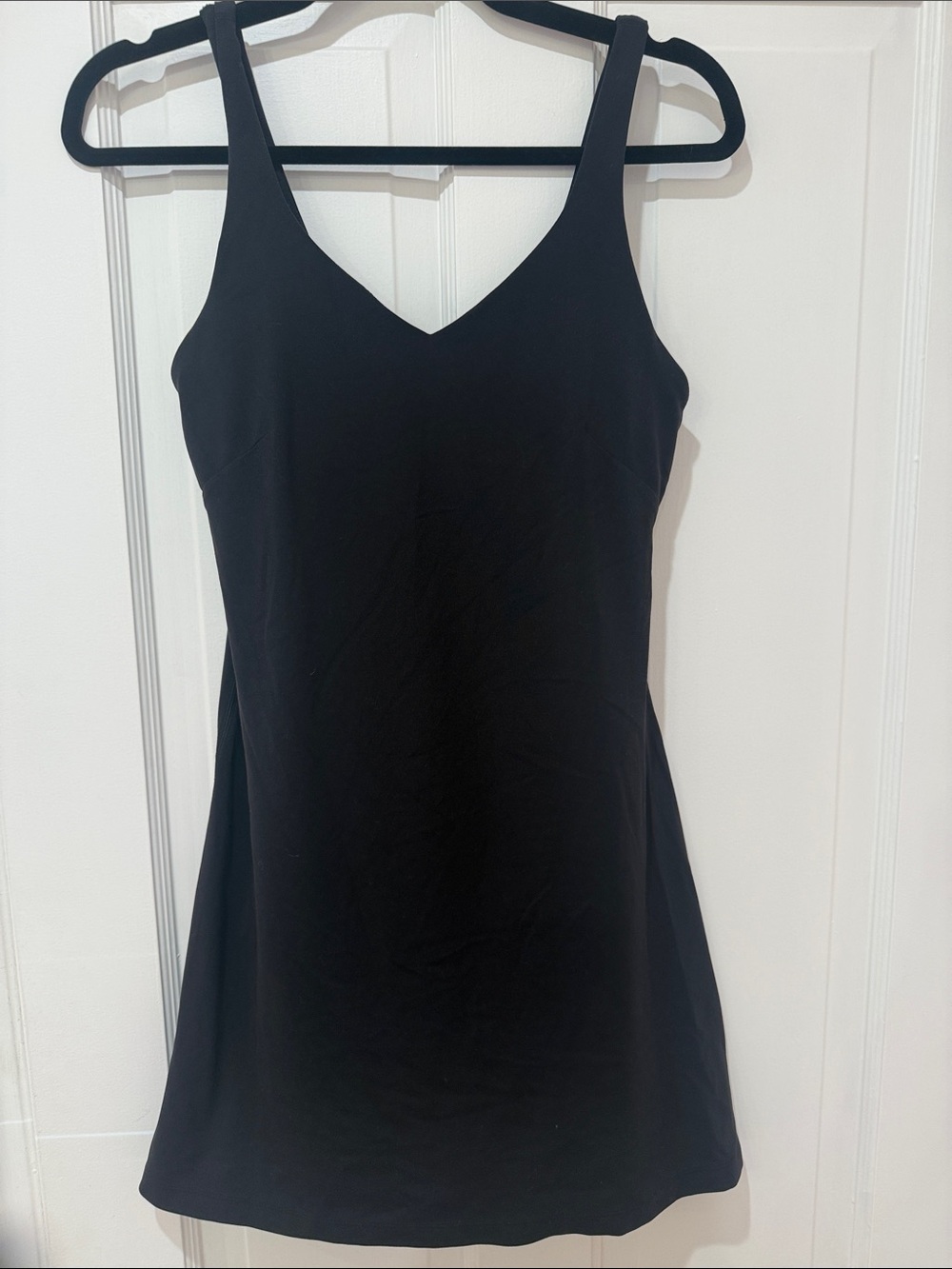 lululemon athletica Black V-Neck Sleeveless Mini Dress